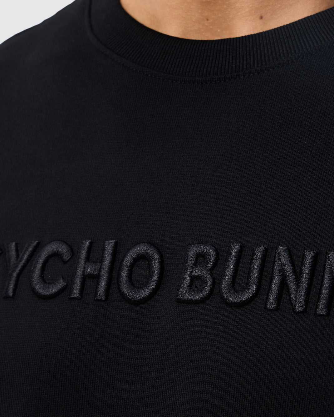 Tees Psycho Bunny Windcrest Heavy Weight Tee Noir Homme | AWM-21795781